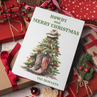 Western Cowboy Boots Christmas Tree