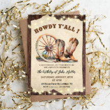 Western Cowboy Boots Hoedown Howdy Y'all