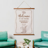 Western Cowboy Boots Horseshoe Wedding Welcome
