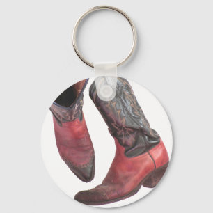 Western Cowboy Boots Key Ring