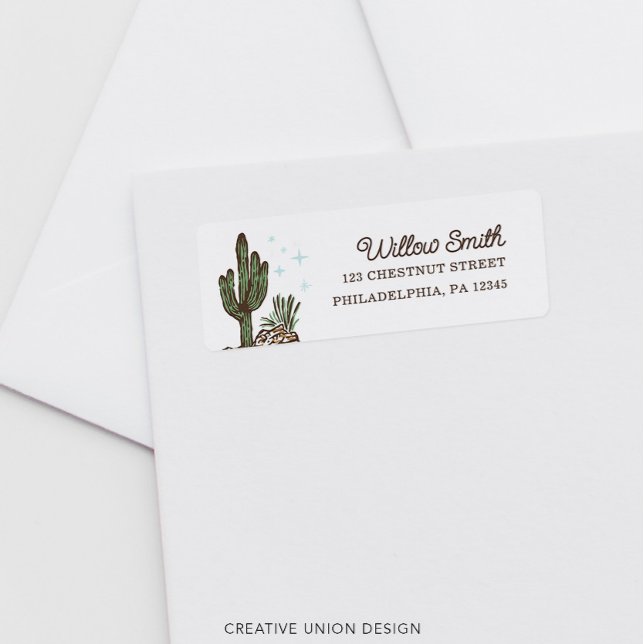 Western Cowboy Boy Baby Shower Return Address Label (Creator Uploaded)