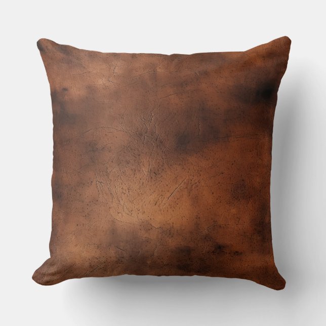 Western Cowboy Brown Cushion (Front)