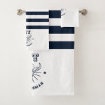 Western Cowboy Bull Skull Logo Vintage Groomsmen Bath Towel Set<br><div class="desc">Personalised gifts for groomsmen and best man with western cowboy theme. Decorated with cowboy hat with vintage western font. Text and colour are editable using the Design Tool to fit your occasion. Get this customise gift for wedding,  bachelor party,  engagement party or any other special occasions.</div>