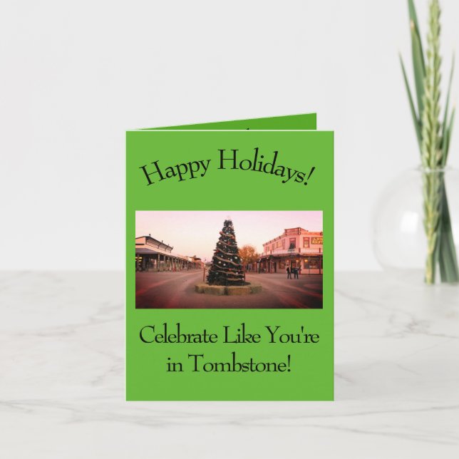 Western Cowboy Christmas Card (Front)