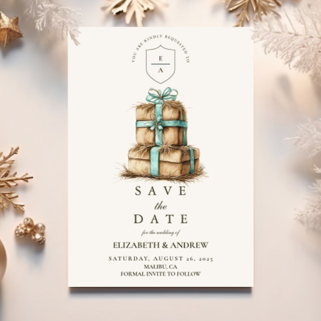 Western Cowboy Christmas Wedding Save The Date (Creator Uploaded)
