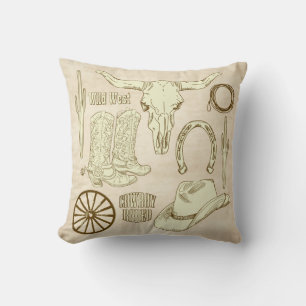 Western Cowboy Cowgirl Cushion
