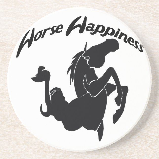 Western Cowboy Cowgirl Horse Barn Rodeo Coasters (Front)