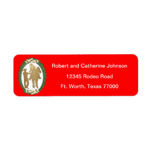 Western Cowboy Cowgirl Horse Return Address Label