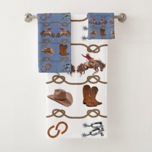 Western Cowboy Essentials Bath Towel Set