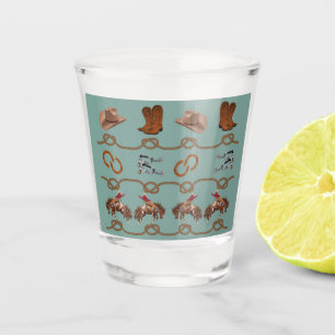 Western Cowboy Essentials Shot Glass