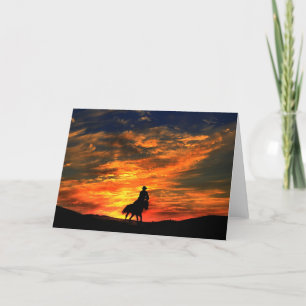 Western Cowboy Greeting Card