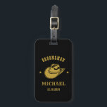 Western Cowboy Hat Best Man Groomsmen Personalised Luggage Tag<br><div class="desc">Personalised gifts for groomsmen and best man with western cowboy theme. Decorated with cowboy hat with vintage western font. Text and colour are editable using the Design Tool to fit your occasion. Get this customise gift for wedding,  bachelor party,  engagement party or any other special occasions.</div>