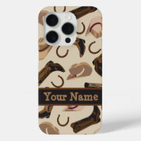 Western Cowboy Hat Boots Beige Name Personalise