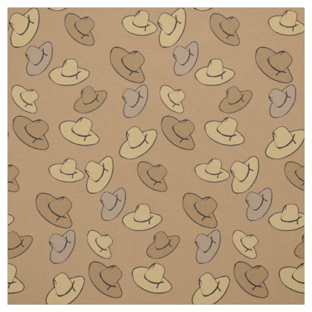 Western Cowboy Hats Fabric (Swatch)