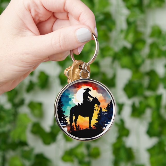 Western Cowboy  Key Ring (Hand)