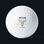 Western Cowboy Personalised Groomsmen Monogram Golf Balls<br><div class="desc">Personalised gifts for groomsmen with old western cowboy theme. Decorated with cowboy hat with vintage western font. Text and background colour are editable using the Design Tool to fit your occasion. Get this customise gift for wedding,  bachelor party,  engagement party or any other special occasions.</div>