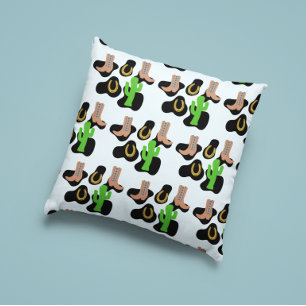 Western Cowboy Rodeo Birthday Cushion