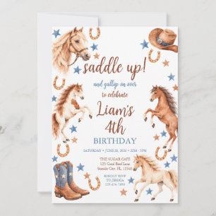 Western Cowboy Saddle Up Invitation
