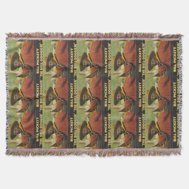 Western Cowboy  Throw Blanket (Front)