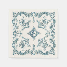 Western Cowboy Toile de Jouy Bandanna Design Horse