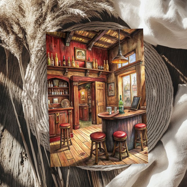 Western cowboy wild west bar in prairie tissue paper (Western cowboy wild west bar in prairie tissue paper)