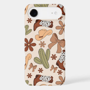 Western Cowgirl Boots Pattern Phone Case