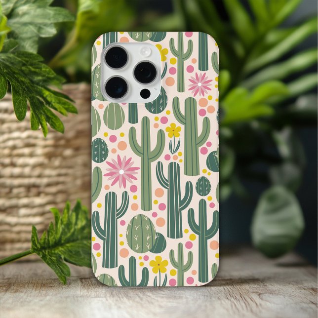 Western Cowgirl Cactus Desert Floral Pattern Case-Mate iPhone Case (Creator Uploaded)