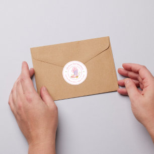 Western Cowgirl Coquette Return Address Label