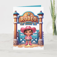 Western Cowgirl First Rodeo Birthday Custom
