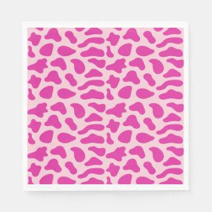 Western Cowgirl First Rodeo Pink Girls Birthday Napkin