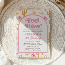 Western Cowgirl Fourth Rodeo 4th Birthday Party