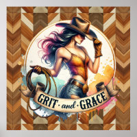 Western cowgirl grit grace 