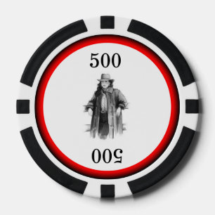 Western Cowgirl Poker Chips
