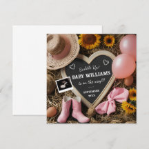 Western Cowgirl Pregnancy Announcement