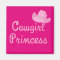 Western Cowgirl Princess With Pink Hat