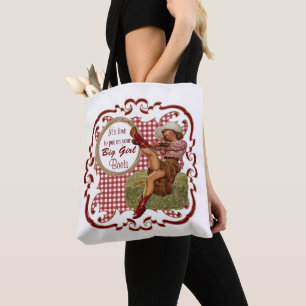 Western Cowgirl Put On Your Big Girl Boots 1 Tote Bag
