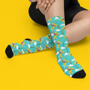 Western Cowgirl Retro Patterned Socks