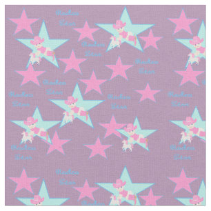 Western Cowgirl Rodeo Kid Baby With Horse Fabric
