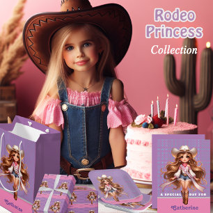 Western Cowgirl Rodeo Princess 1 Personalised Invitation