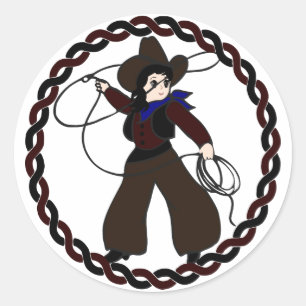 Western Cowgirl Sticker