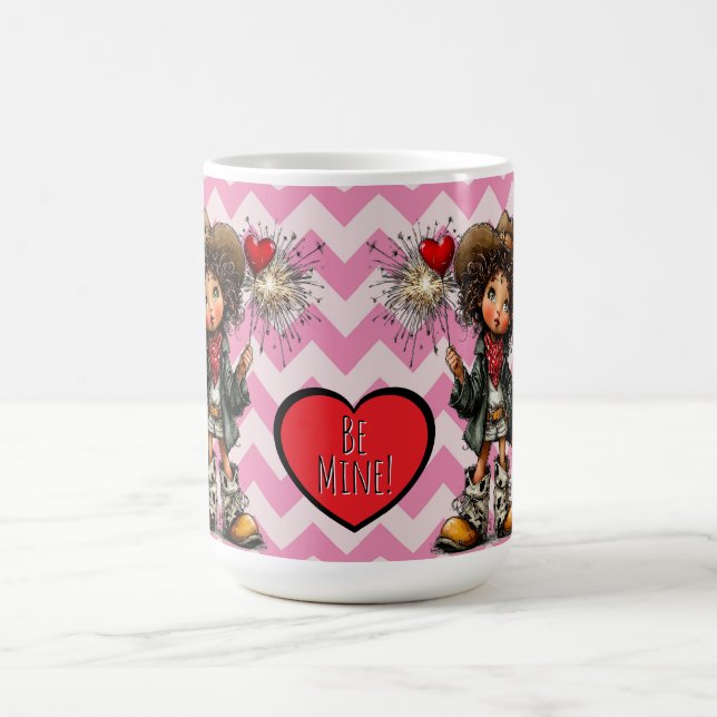 Western Cowgirl Valentine  Coffee Mug (Center)