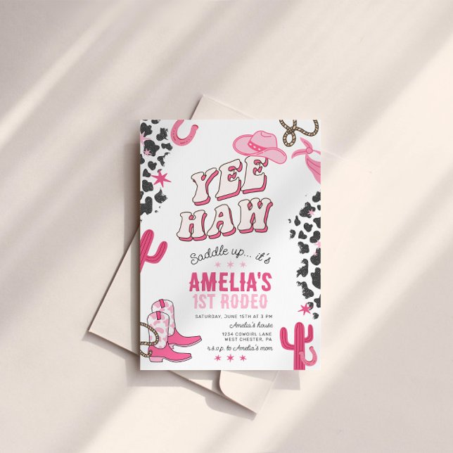 Western Cowgirl's First Rodeo Invitation (Creator Uploaded)