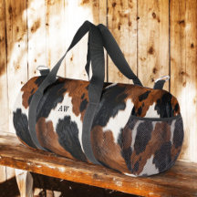 Western Cowhide Pattern with Monogram