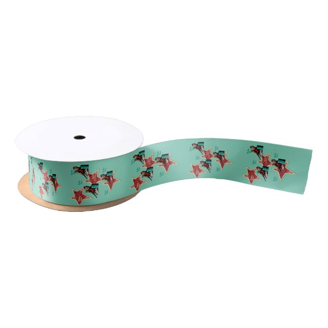 Western Craft Floral Gift Ribbon Barrel Racer Satin Ribbon (Spool)