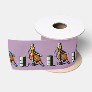 Western Craft Floral Gift Ribbon Barrel Racer Satin Ribbon