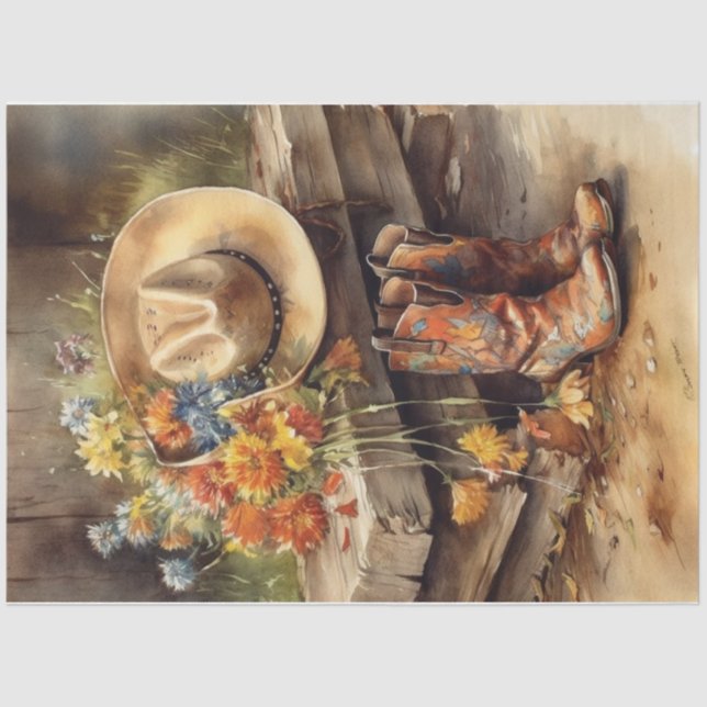 Western Days Tissue Paper (Front)