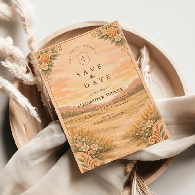 Western Desert Canyon Wedding Save The Date (Creator Uploaded)