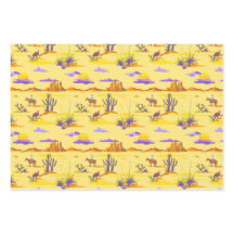 Western Desert Cowboy Horse Mesa Cactus Rustic