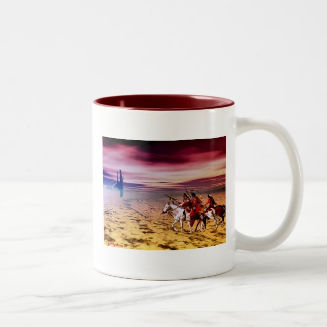 western desert Two-Tone coffee mug (Right)
