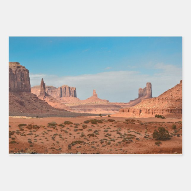western desert wrapping paper sheet (Front)